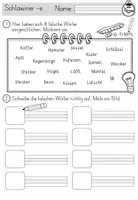 Vorschau - Arbeitsblätter - Schlawiner E - Wortendungen -er, -el, -en inklusive Mini Flipbook und Bildkarten - Seite 3