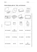 Vorschau - Mal- und Bastelvorlagen - Digitale Bildung: Medien im Alltag - Seite 1