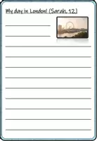 Vorschau - Arbeitsblätter - Walk and Write: My day in London! (Laufdiktat in Englisch) - Seite 1