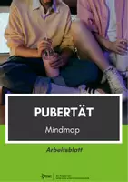 Vorschau - Arbeitsblätter - Pubertät Mindmap - Deckblatt