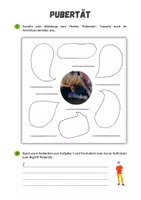 Vorschau - Arbeitsblätter - Pubertät Mindmap - Seite 1