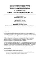 anteprima - Materiale di supporto/inclusione - Schede di lavoro sul film Il mio amico in fondo al mare - Pagina 1