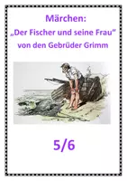 Vorschau - Arbeitsblätter - Märchen (Der Fischer und seine Frau) 5 - Deckblatt