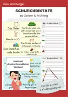 Vorschau - Arbeitsblätter - Zwei Schleichdiktate zum Frühling und Ostern - Deckblatt