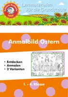 Vorschau - Arbeitsblätter - Anmalbild Ostern - Karlchen Krabbelfix - Deckblatt