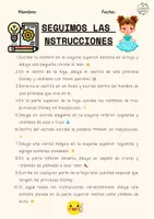 Vista previa - Hojas de trabajo - CUADERNO COMPRENSIONES DIVERTIDAS: INSTRUCCIONES - página 2