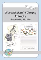 Vorschau - Arbeitsblätter - Wortschatzeinführung Animals - Let`s count! - Deckblatt