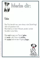 Vorschau - Arbeitsblätter - Arbeitsheft Futur Zeiten Hundeklasse Schulhund Deutsch - Seite 2