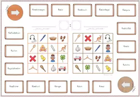 Vorschau - Unterrichtsreihen - Freiarbeit Buchstabe "K", 3x Bingo, 5x Domino, 1x Domino Tafelmaterial, mehrfach differenziert! Einführung K - Seite 3