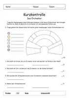 Vorschau - Test - Kurzkontrolle Orchester + Multiple Choice Musikunterricht - Seite 1