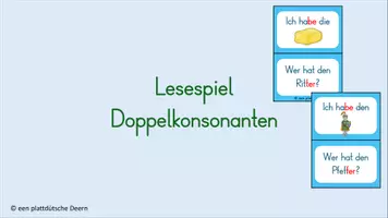 Vorschau - Spiele - Lesespiel Doppelkonsonanten (29 SuS) - Deckblatt