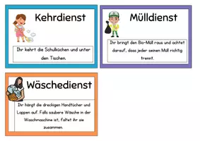 Vorschau - Bildkarten - AES Dienste in der Schulküche - Deckblatt