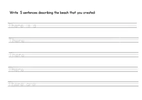 Vista previa - Hojas de trabajo - Worksheet: create your own beach - página 3