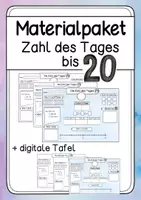 Vorschau - Arbeitsblätter - Zahl des Tages für Klasse 1 - ZR bis 20 - Deckblatt