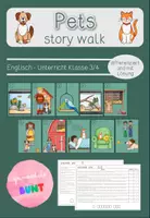Vorschau - Bildkarten - Pets - story walk - Lesespaziergang - Deckblatt