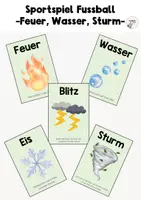 Vorschau - Spiele - Sportspiel Fußball: Feuer, Wasser, Sturm - Deckblatt