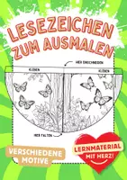 Vorschau - Arbeitsblätter - Schmetterlinge Lesezeichen Leseecke ausmalen Insekten Kunst basteln Ausmalbilder - Deckblatt