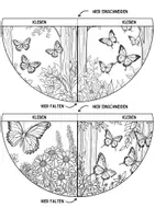 Vorschau - Arbeitsblätter - Schmetterlinge Lesezeichen Leseecke ausmalen Insekten Kunst basteln Ausmalbilder - Seite 2
