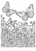 Vorschau - Mal- und Bastelvorlagen - Schmetterling Ausmalbilder - Seite 2