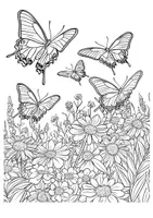 Vorschau - Mal- und Bastelvorlagen - Schmetterling Ausmalbilder - Seite 3