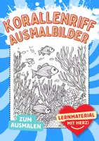 Vorschau - Arbeitsblätter - Ausmalbild Korallenriff Kunst Ausmalbilder Fische ausmalen Lückenfüller - Deckblatt