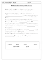 Vorschau - Arbeitsblätter - Flächeninhalt zusammengesetzter Figuren - Lückentext - Deckblatt