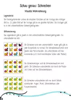 Vorschau - Arbeitsblätter - Visuelle Wahrnehmung: Schnecken (Schau genau) - Seite 1