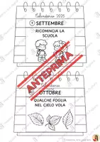 anteprima - Clipart / Immagini originali - Calendario dei mesi dell'anno - Pagina di copertina