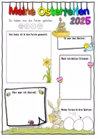 Vorschau - Arbeitsblätter - Schreibanlass: Osterferien 2025 Portfolio - Seite 2
