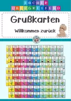 Vorschau - Anderer Materialtyp - Grußkärtchen Willkommen zurück - Deckblatt
