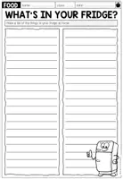 Vorschau - Arbeitsblätter - What's in your fridge? - Worksheet - Seite 1