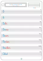 Vorschau - Arbeitsblätter - Schreibschrift Bb - Seite 1