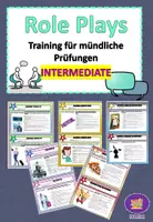 Vorschau - Arbeitsblätter - Speaking: Role Plays-Vorbereitung auf mündliche Prüfungen (Intermediate) - Deckblatt