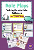 Vorschau - Arbeitsblätter - Speaking: Role Plays-Vorbereitung auf mündliche Prüfungen (Advanced) - Deckblatt