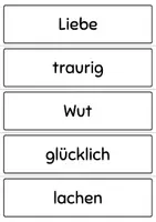 Vorschau - Fördermaterial/Inklusion - GEFÜHLE / EMOTIONEN - Nomen, Verben, Adjektive (Wortarten lernen) - Seite 2