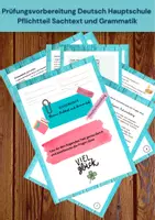 Vorschau - Klassenarbeiten - Klassenarbeit Pflichtteil Hauptschulprüfung - Deckblatt