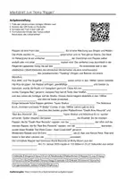 Vorschau - Arbeitsblätter - Arbeitsblätter zum Thema "Rappen (Sprechgesang)" (Lückentext, Hörverstehen) + Lösung & MP3 + Mindmap + Infografik - Deckblatt