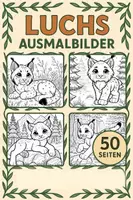 Vorschau - Mal- und Bastelvorlagen - Luchs Ausmalbilder (50 Malvorlagen) inkl. Stundenentwurf (PDF) - Deckblatt