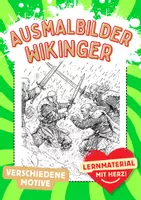 Vorschau - Arbeitsblätter - Die Wikinger Kunst Ausmalbilder ausmalen Zwischendurch - Deckblatt