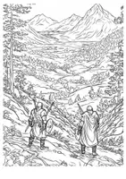 Vorschau - Arbeitsblätter - Ausmalbild Wikinger Kunst Ausmalbilder ausmalen Lückenfüller-1 - Seite 3