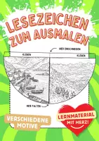 Vorschau - Arbeitsblätter - Wikinger Lesezeichen Leseecke ausmalen Kunst basteln Ausmalbilder - Deckblatt