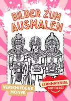 Vorschau - Arbeitsblätter - Azteken Ausmalbilder - Deckblatt