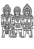 Vorschau - Arbeitsblätter - Azteken Ausmalbilder - Seite 2