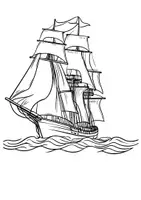 Vorschau - Arbeitsblätter - Ausmalbild Segelschiff Kunst Ausmalbilder ausmalen Lückenfüller - Seite 2