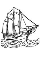 Vorschau - Arbeitsblätter - Ausmalbild Segelschiff Kunst Ausmalbilder ausmalen Lückenfüller - Seite 3