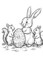 Vorschau - Arbeitsblätter - Ausmalbild Ostereier Kunst Ostern Ausmalbilder Osterhase ausmalen - Seite 3