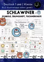 Vorschau - Arbeitsblätter - Schlawiner-e | Übungsheft, Aushang, Tafelmaterial zu den Endungen -en, -el, -er - Deckblatt