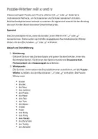 Vorschau - Spiele - Merkwörter mit x und y. Puzzle-Wörter zur Einführung - Seite 1