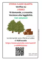 anteprima - Compiti in classe/Test - STORIA CLASSE QUARTA VERIFICA SUI FENICI - Pagina di copertina