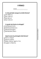 anteprima - Compiti in classe/Test - STORIA CLASSE QUARTA VERIFICA SUI FENICI - Pagina 2